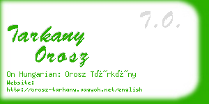 tarkany orosz business card